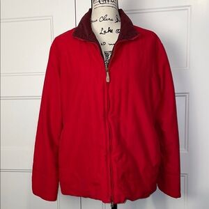 Columbia Red Lightweight Jacket with Full-Length Zipper Size XL